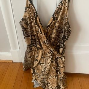 Snakeskin Romper